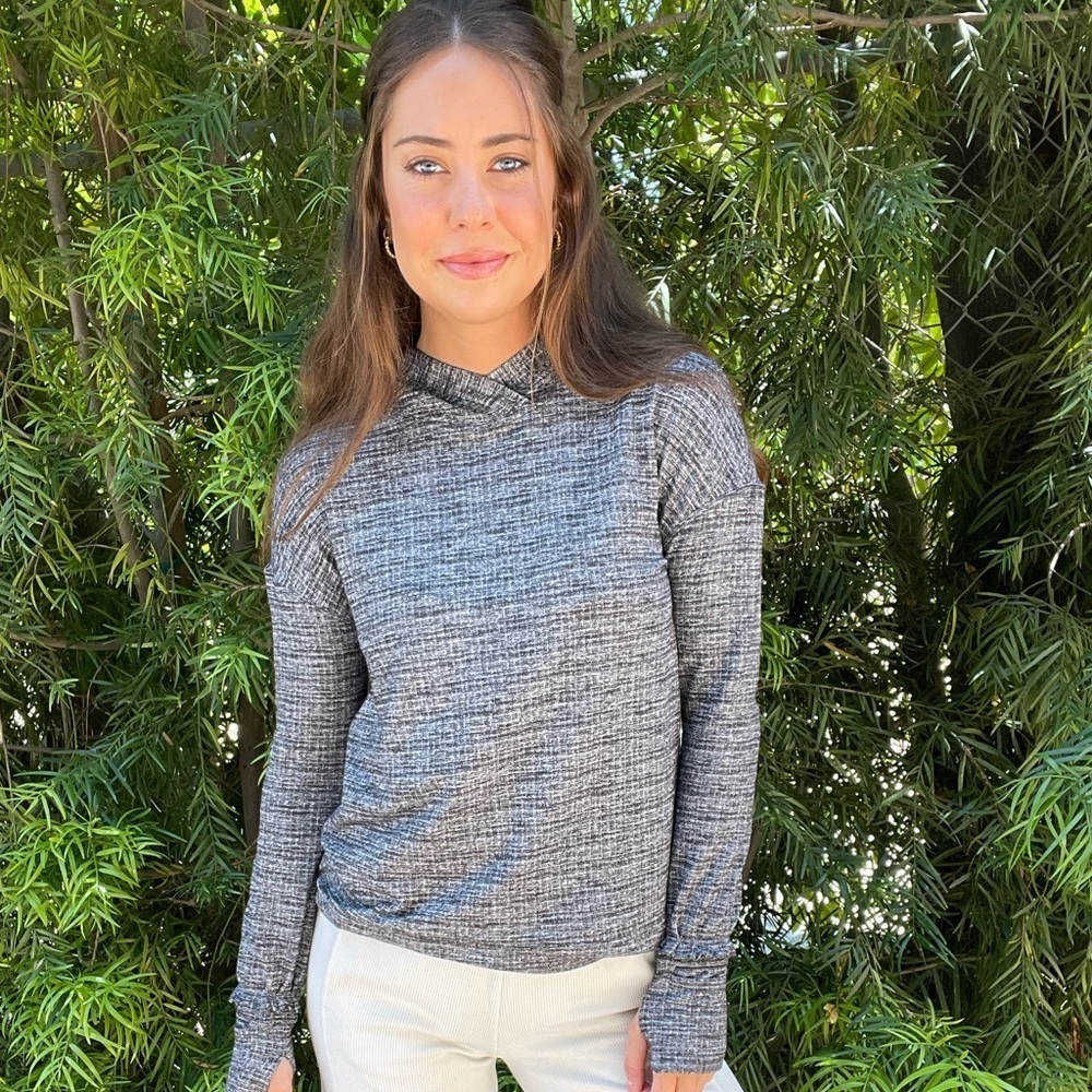 Lululemon cozy grey running hoodie sz s